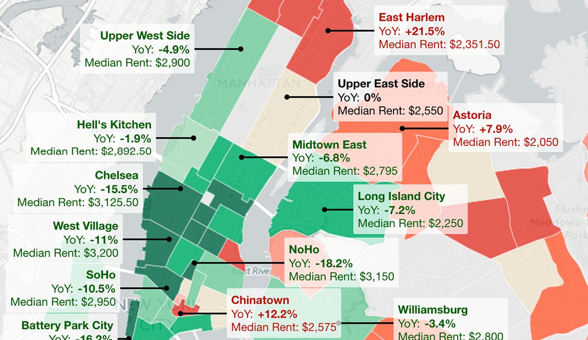 nyc rent map
