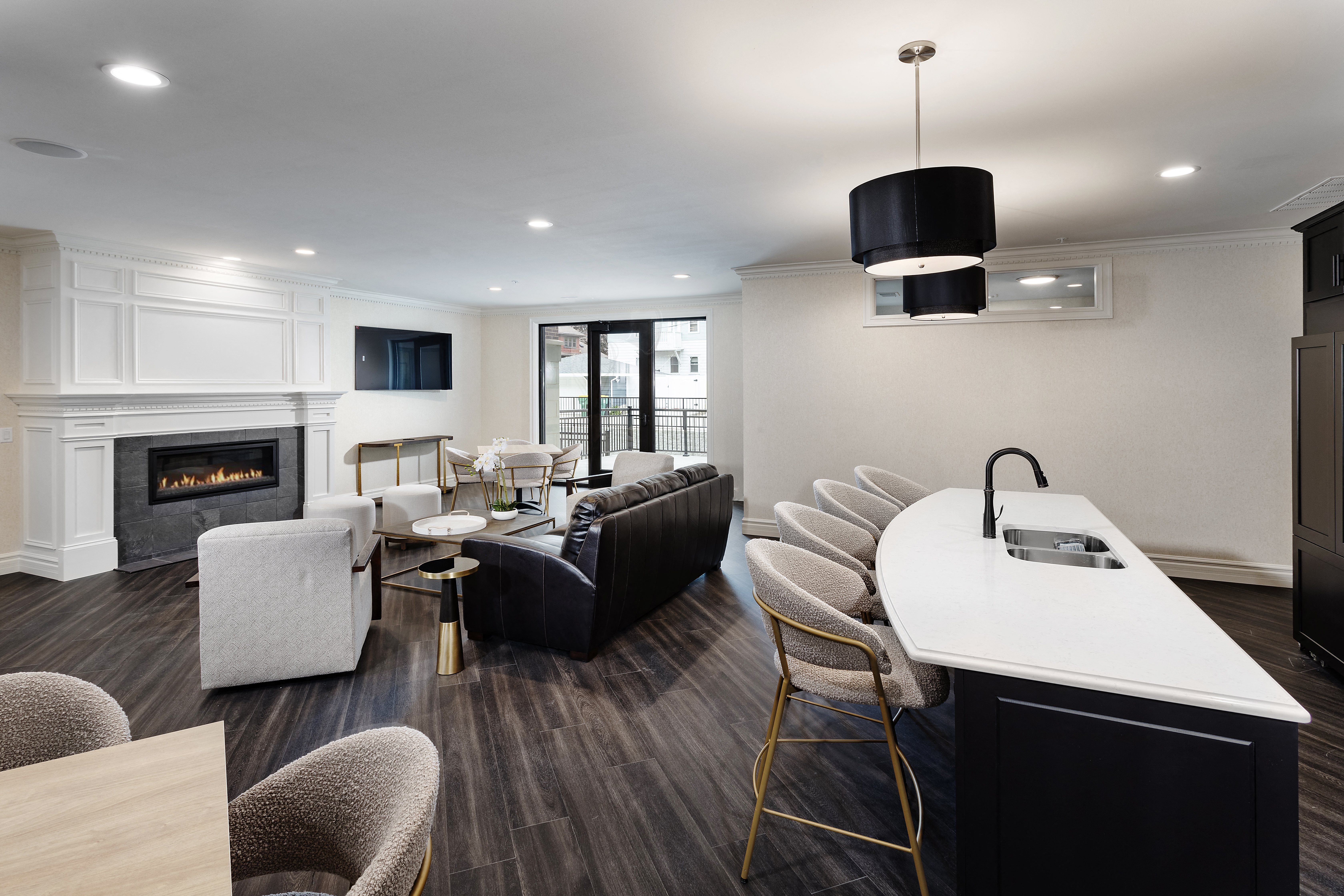 older apartment building interior