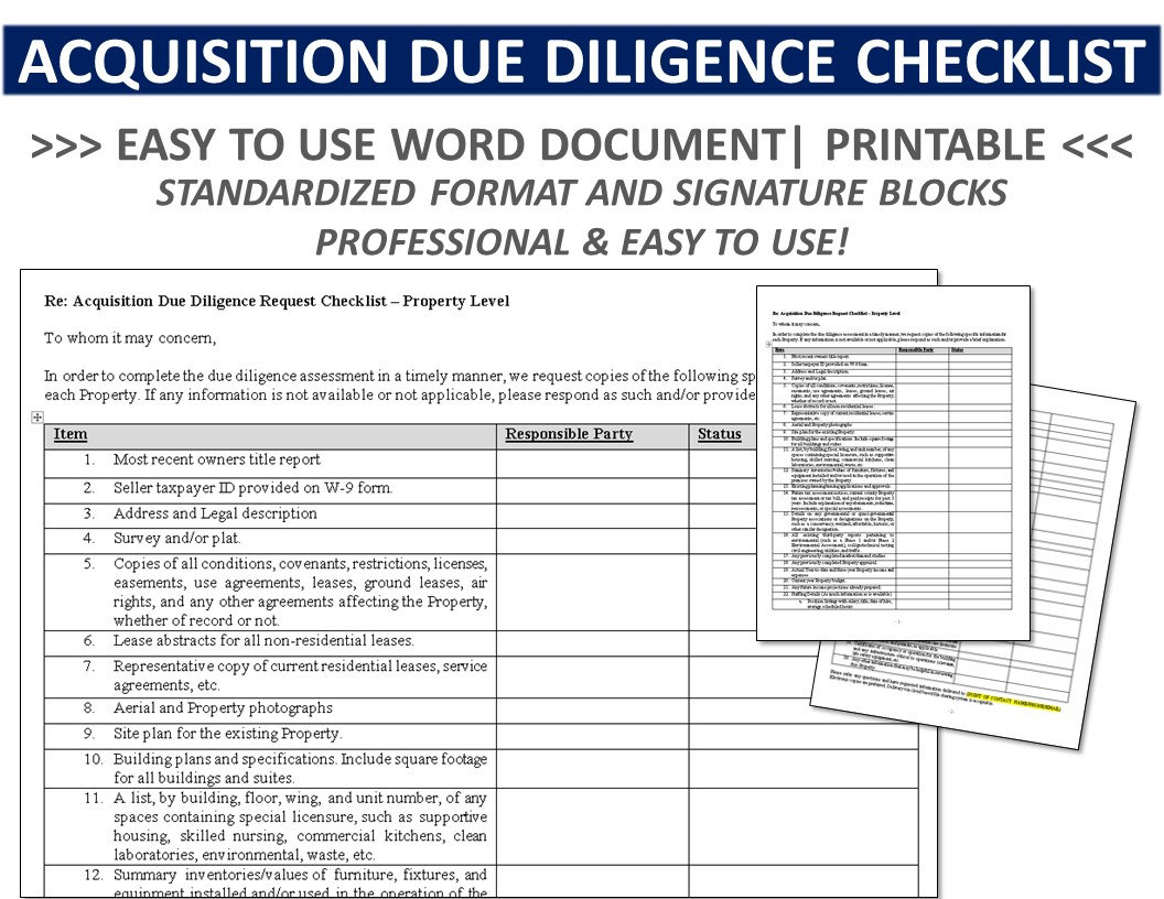 older home due diligence checklist