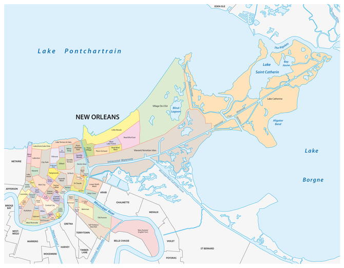 parish boundary map