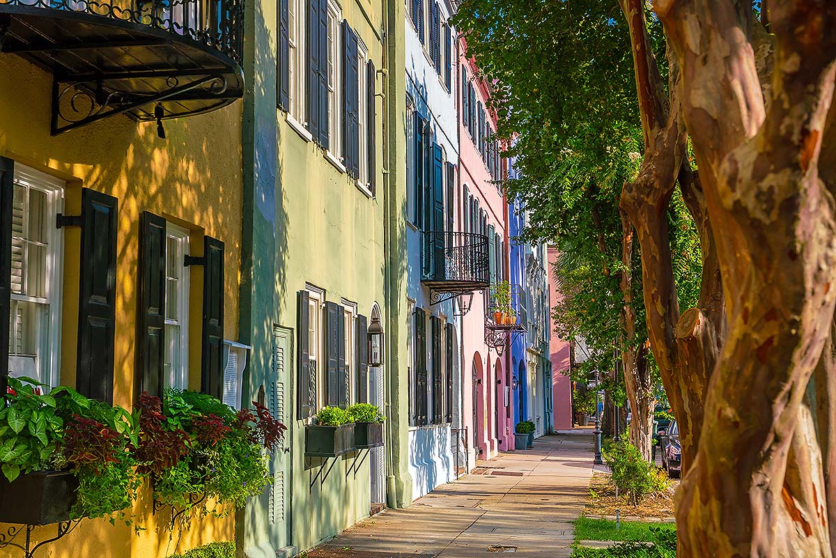 rainbow row street map