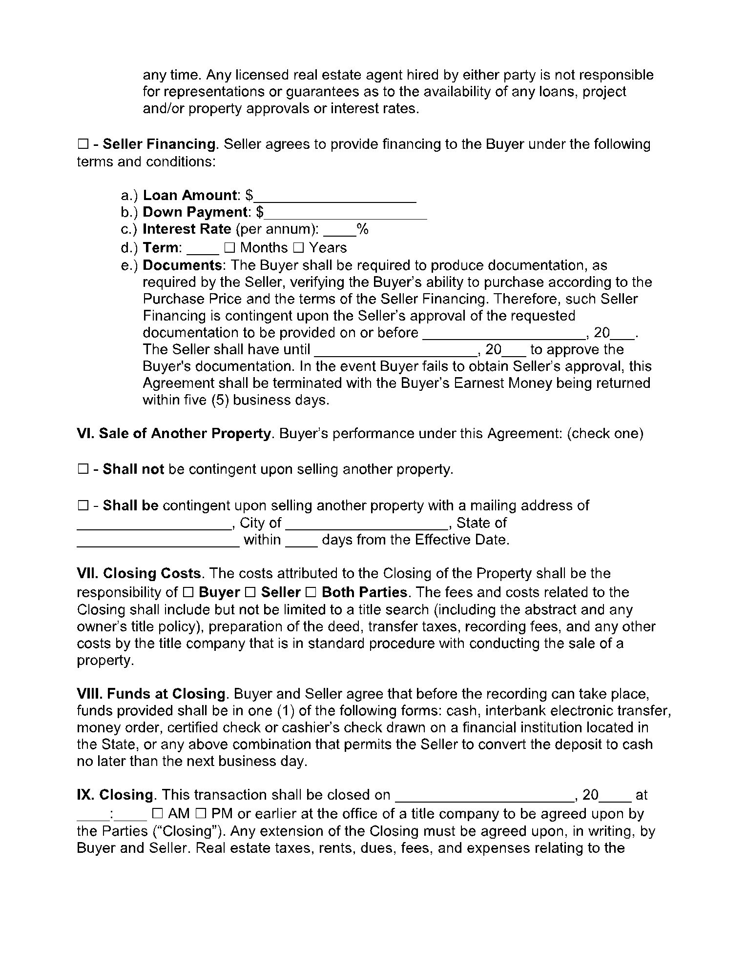 real estate contract signing