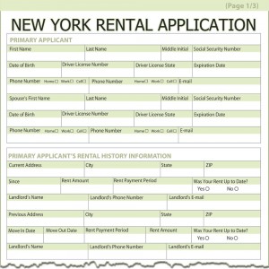 rental application documents