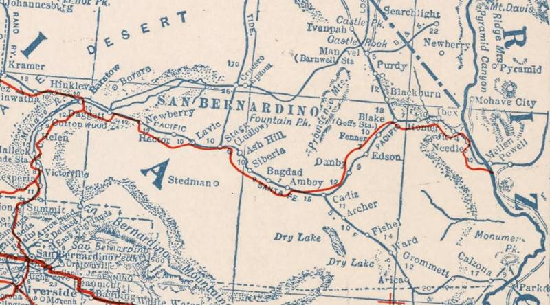 route 66 location map