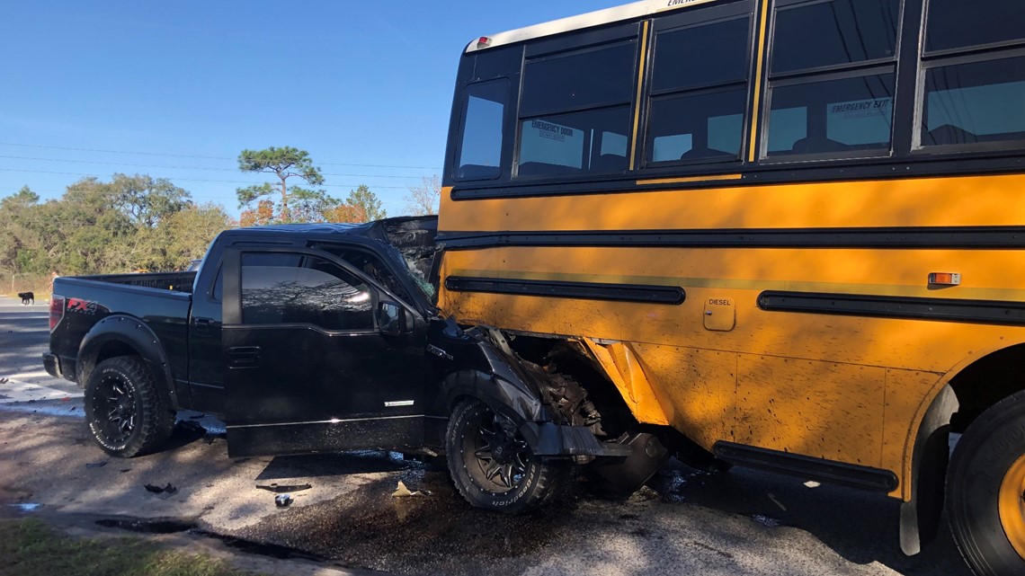 school bus commute road