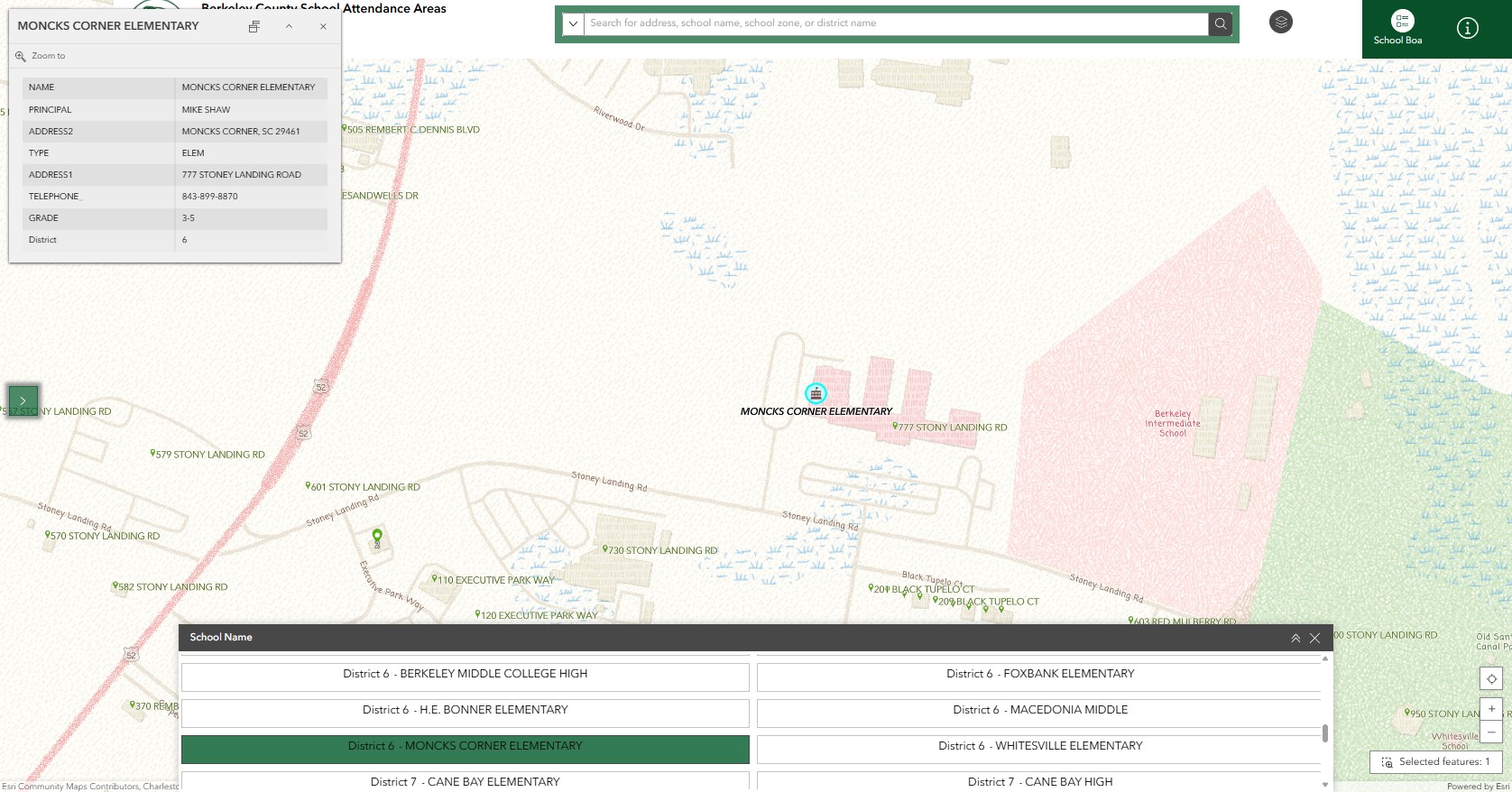 school zone boundary overlap