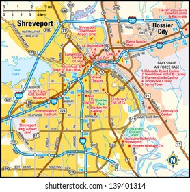 shreveport neighborhood map