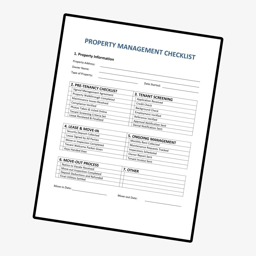 signing checklist