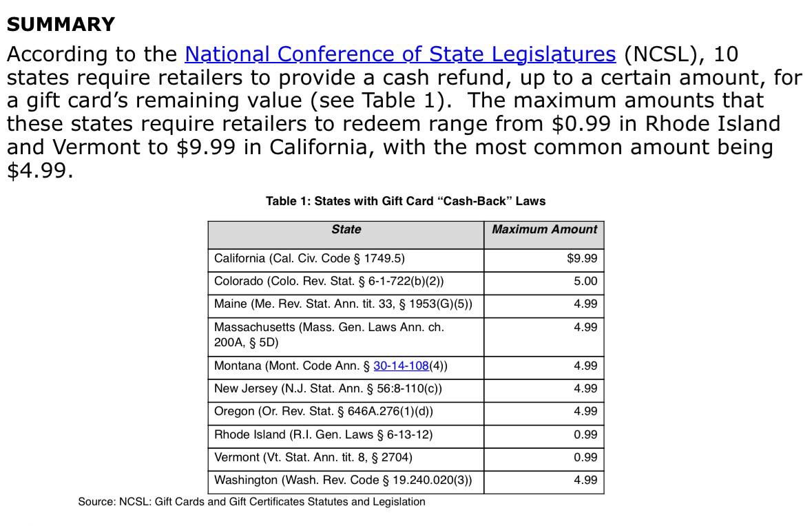state gift card cash out law