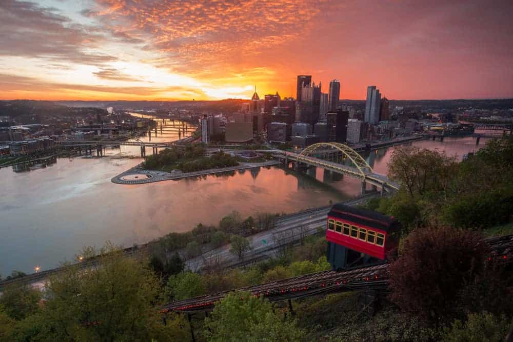 steep hillside street pittsburgh