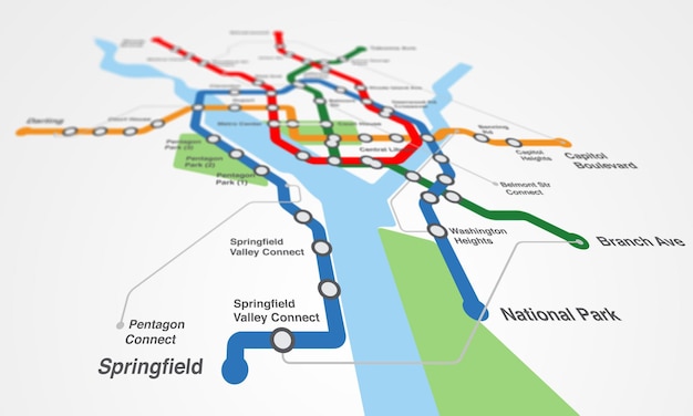 subway lines map