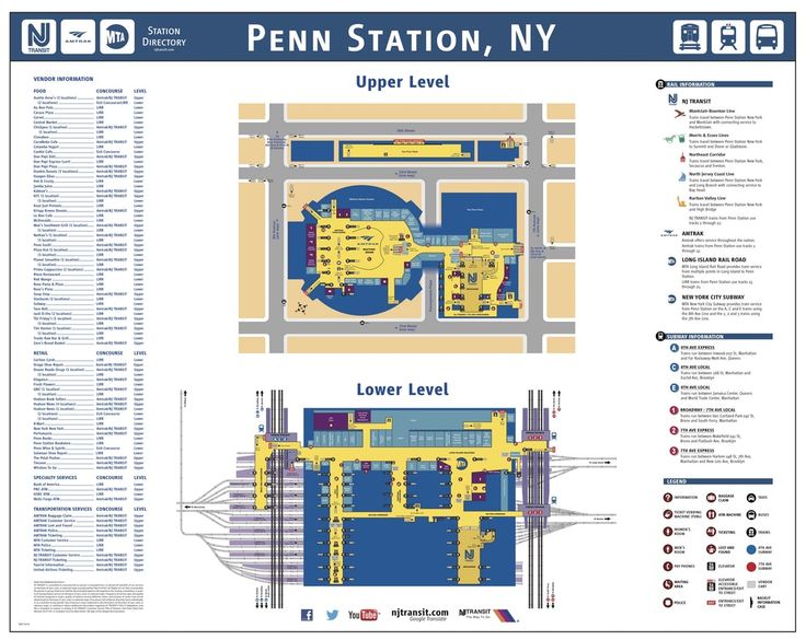 subway penn station map