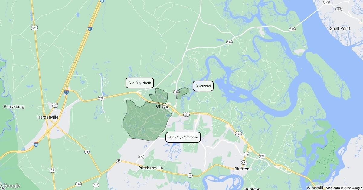 sun city sub-community map