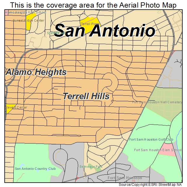terrell hills map