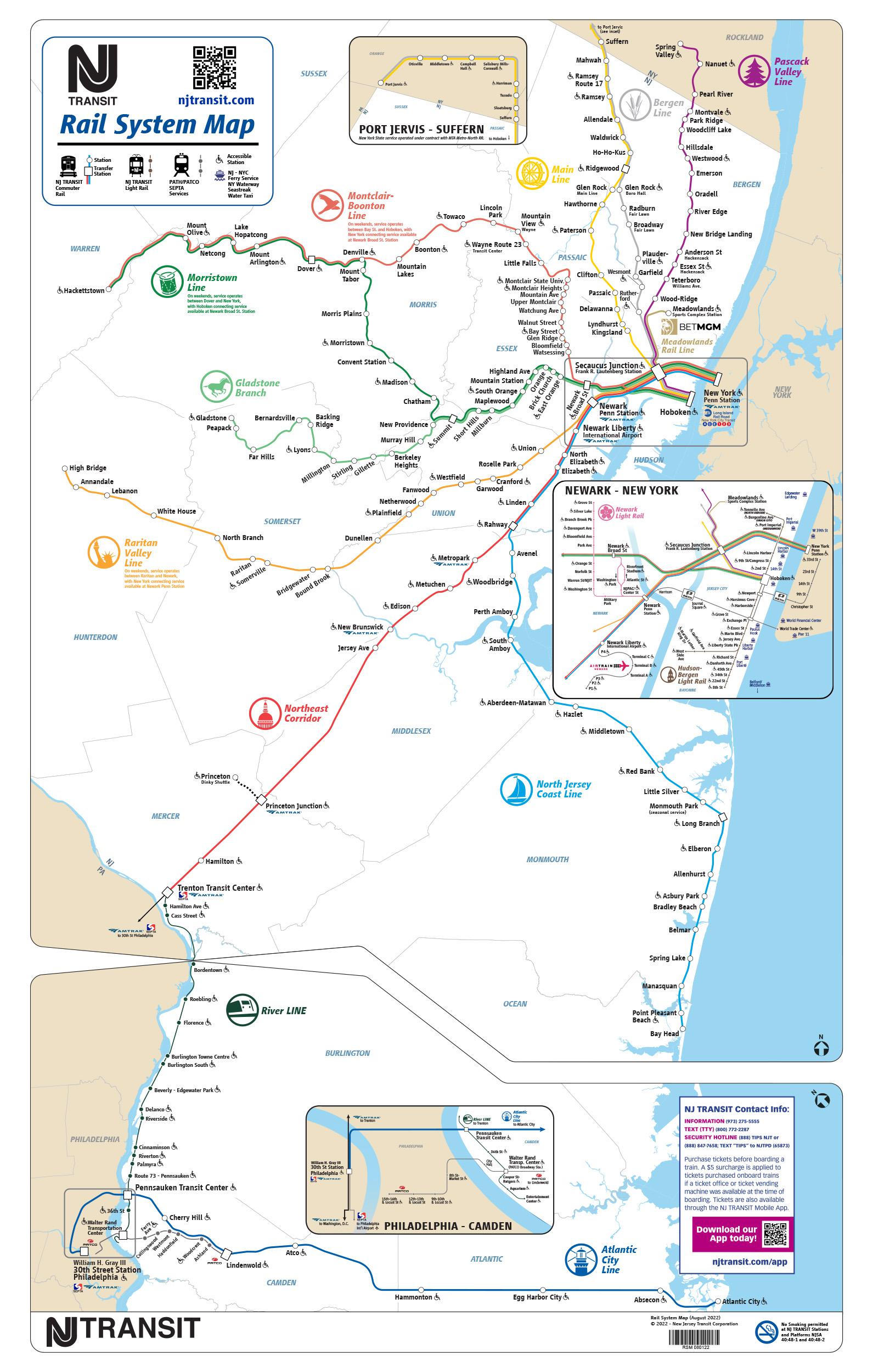 train commute map