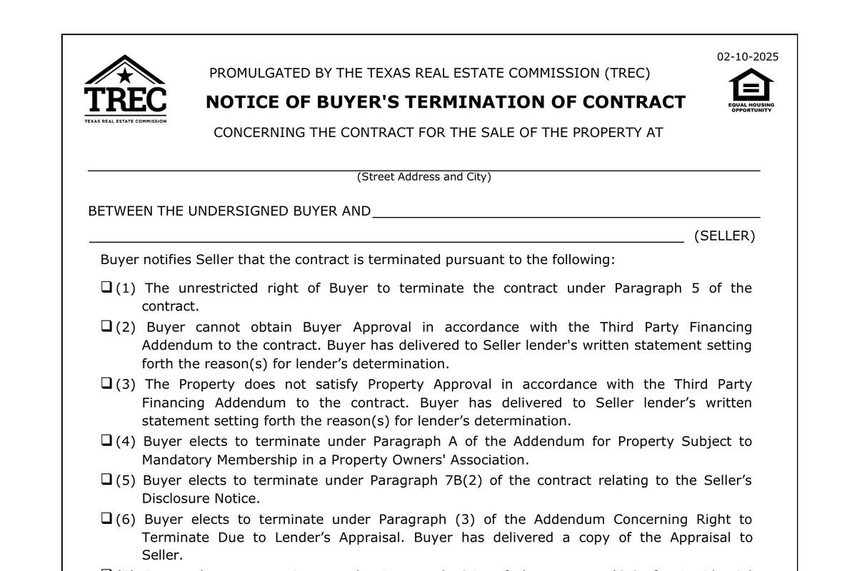 trec disclosure form