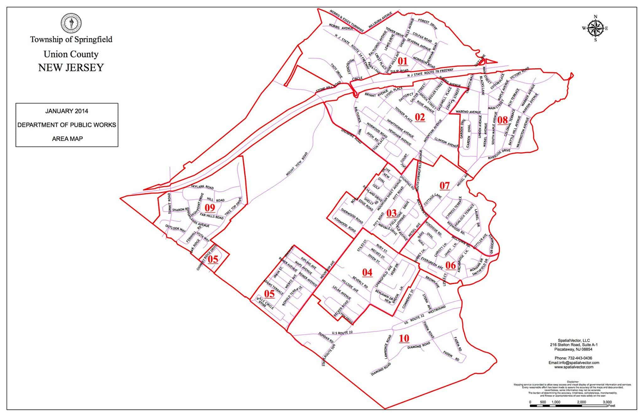 union county map
