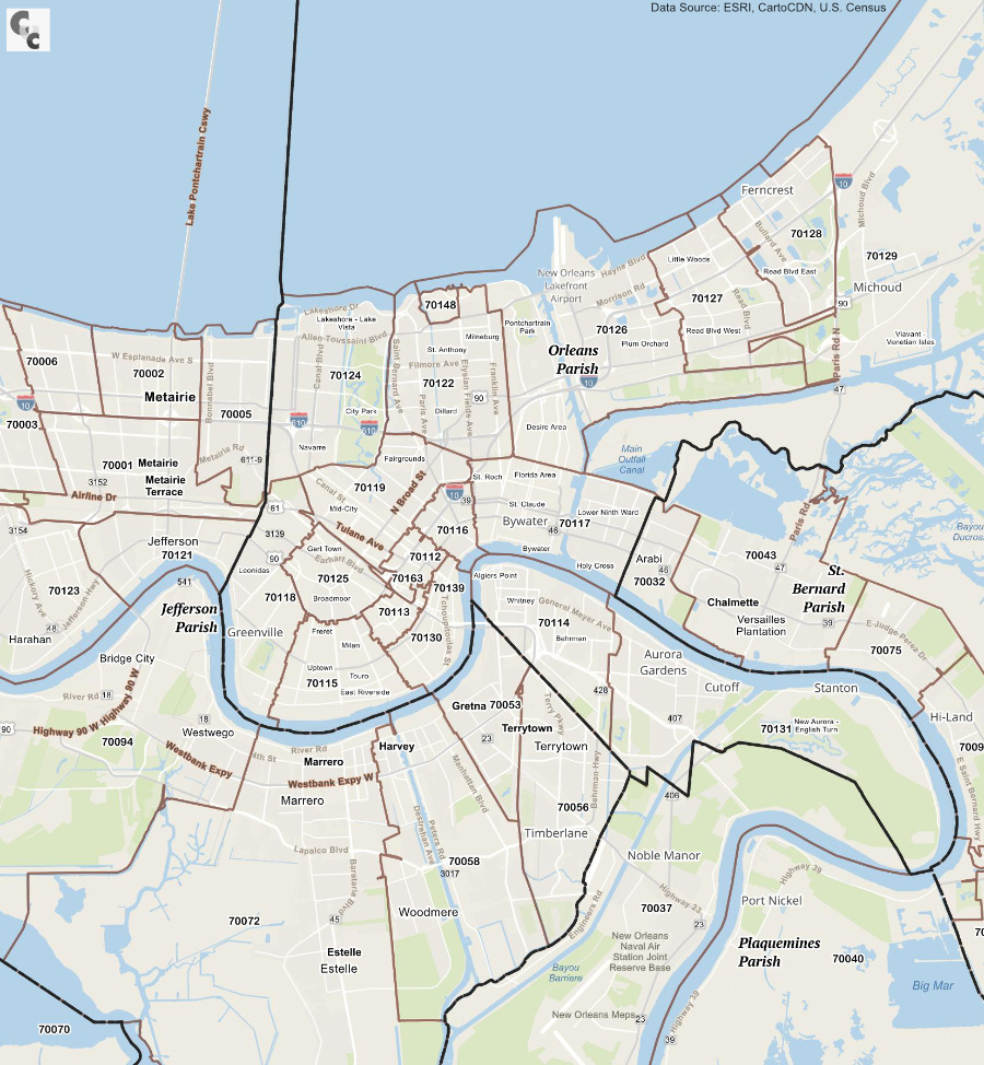 unique zip codes institutions
