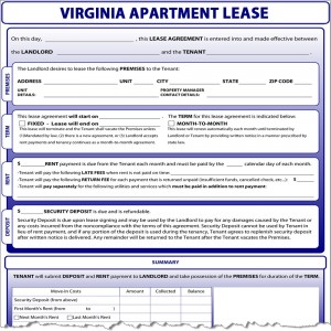 virginia lease document
