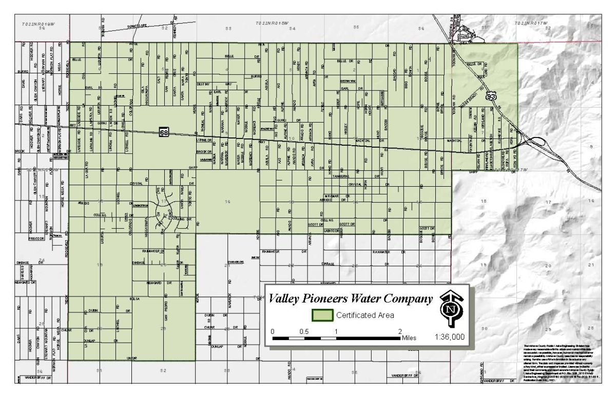 water district service map