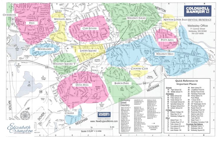 wellesley hills map