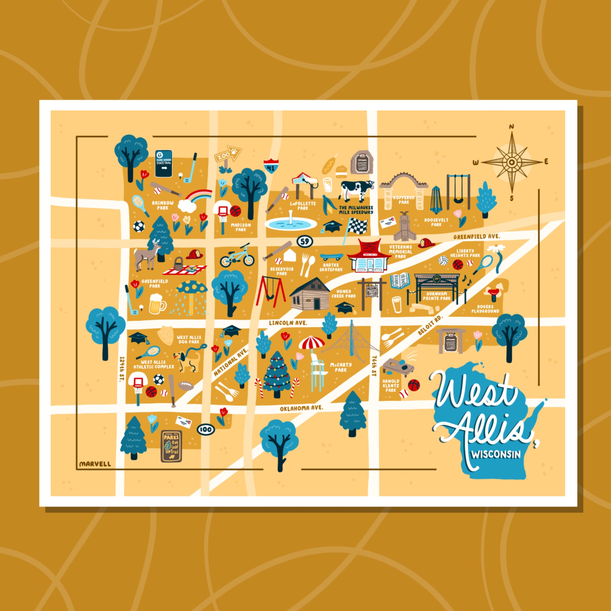 west allis wisconsin map