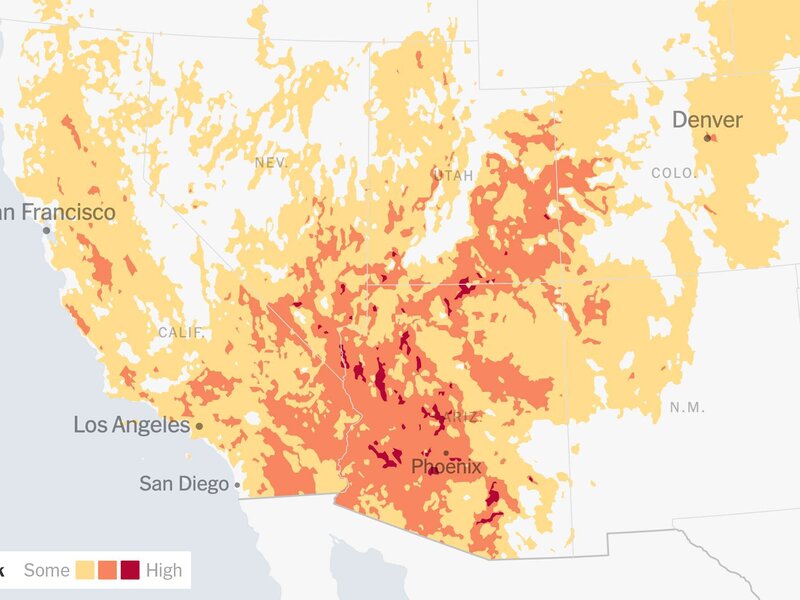 wildfire heat risk map