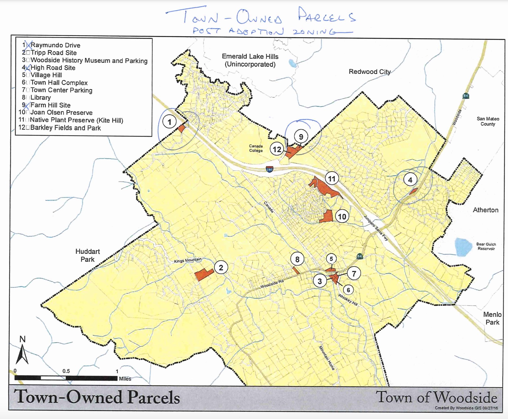 woodside zoning map