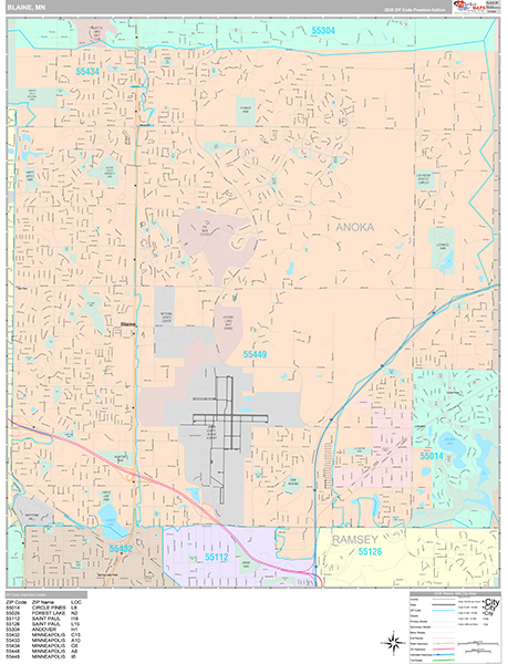 zip code map boundary